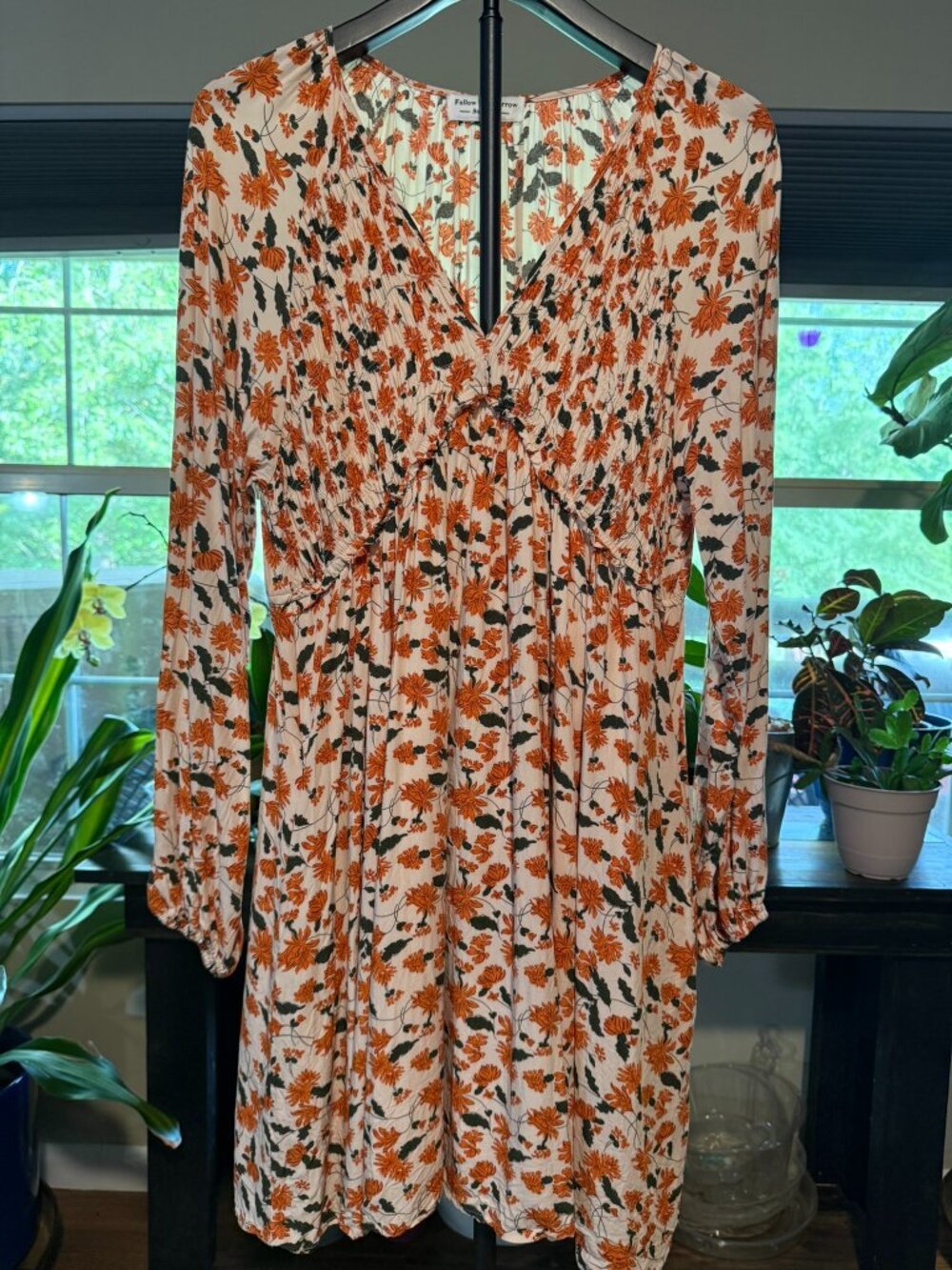 Viscose floral dress XL